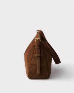 Prada Aimèe large suede shoulder bag - Image 4